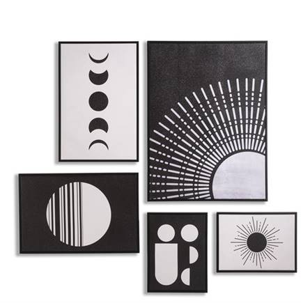 Coco Maison Lunatic set van 5 prints